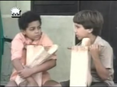 Fotograma de Los Papaloteros. Televisión Cubana. 1991.